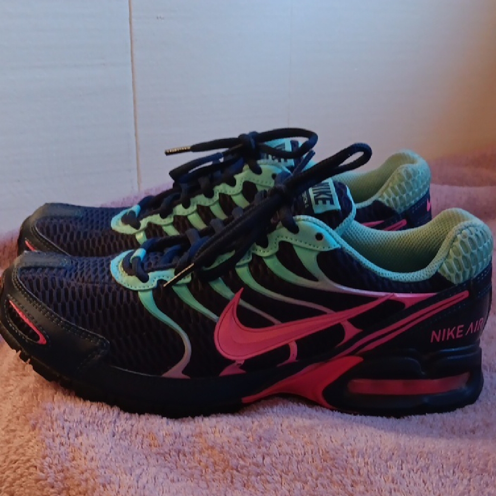 Nike Air Blue and Pink Sneakers with Mint Accents